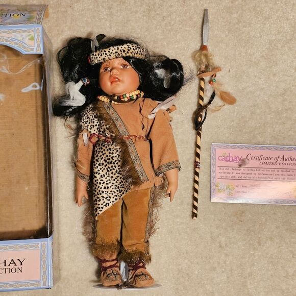 Rare Cathay Collection Authentic Porcelain Doll "Cole" 1-5000 w/ CO Authenticity - Picture 2 of 10